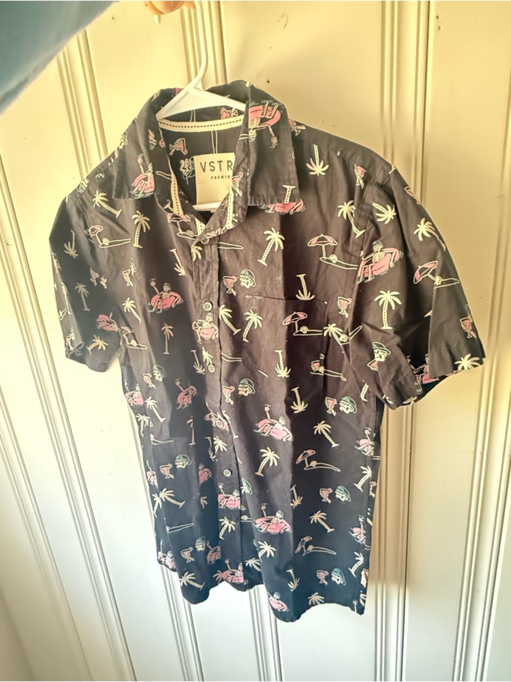 Skeleton summer button down